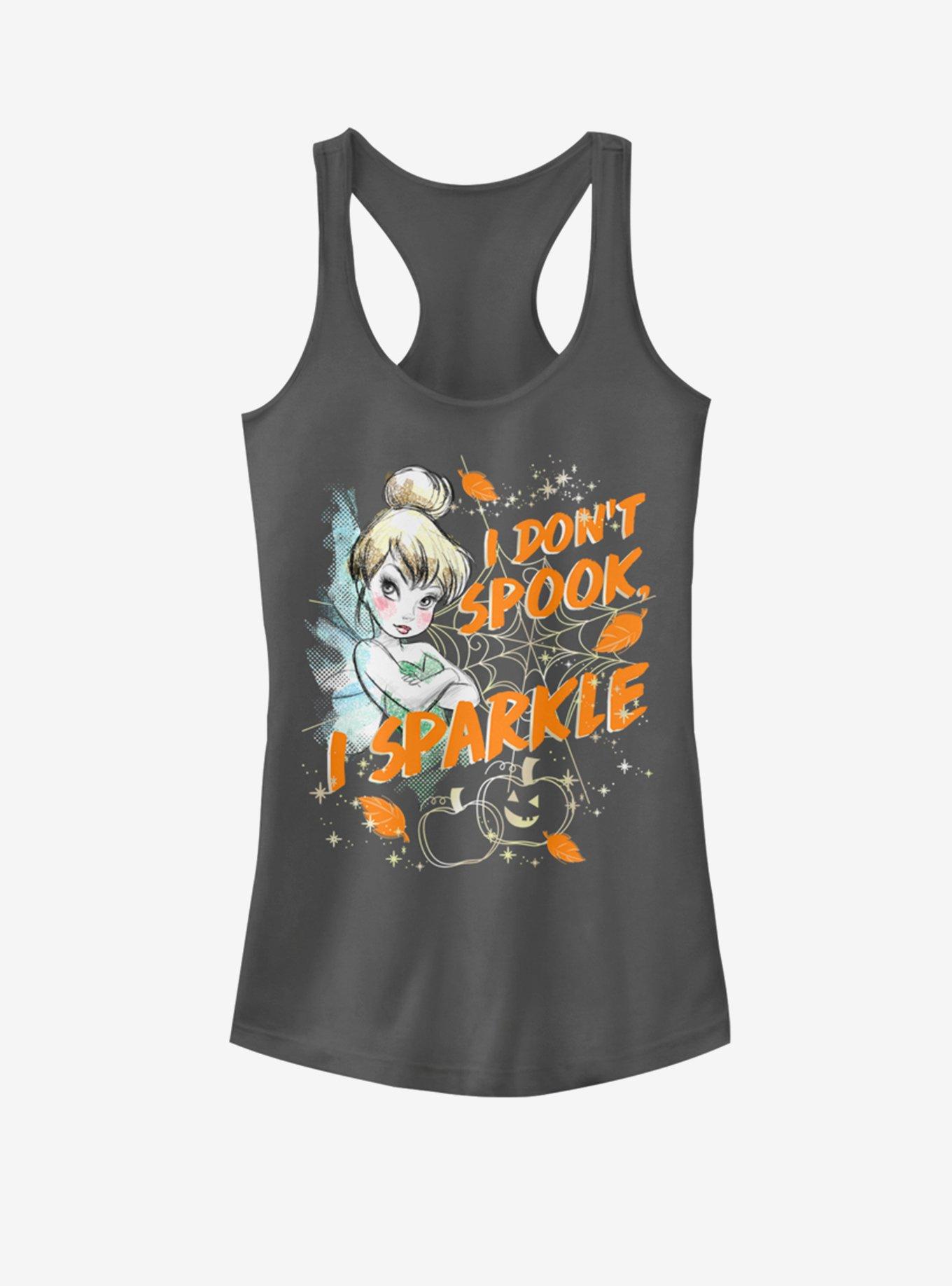 Disney Tinker Bell Sparkle not Spook Girls Tank, CHARCOAL, hi-res