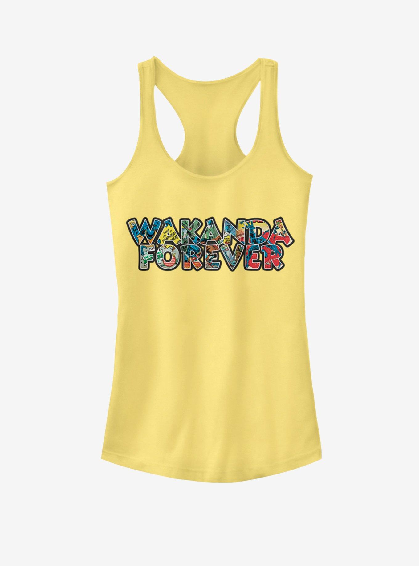 Marvel Black Panther Retro Wakanda Girls Tank, BANANA, hi-res