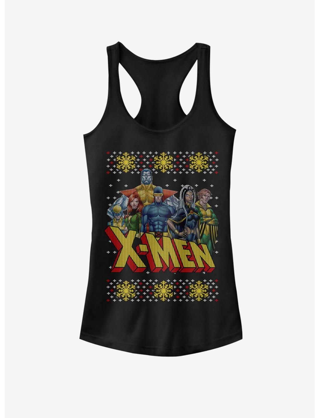 Marvel X-Men Group Sweater Girls Tank, BLACK, hi-res