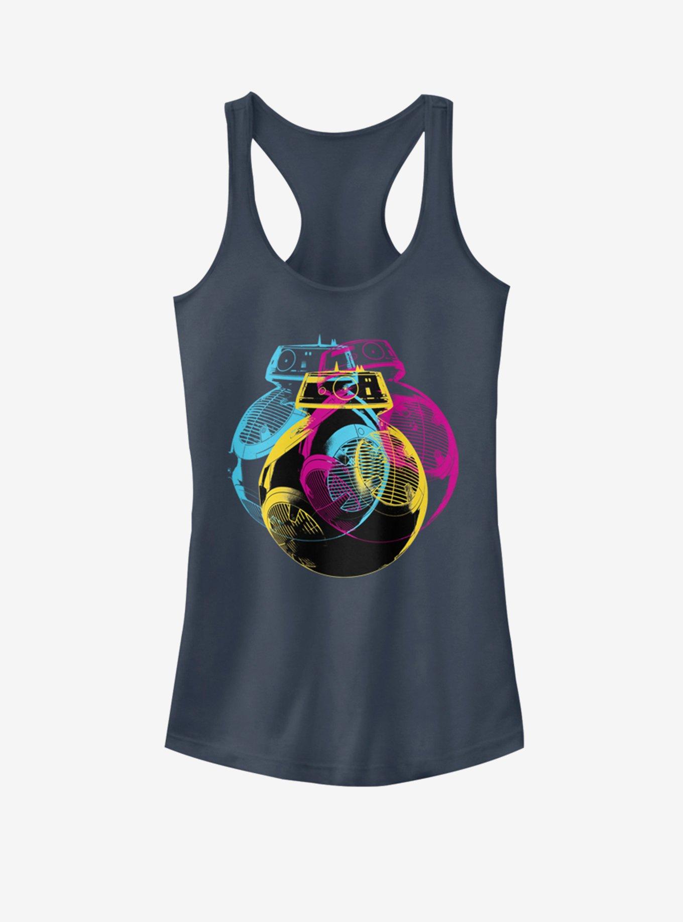 Star Wars Beware BB-9E Girls Tank, INDIGO, hi-res