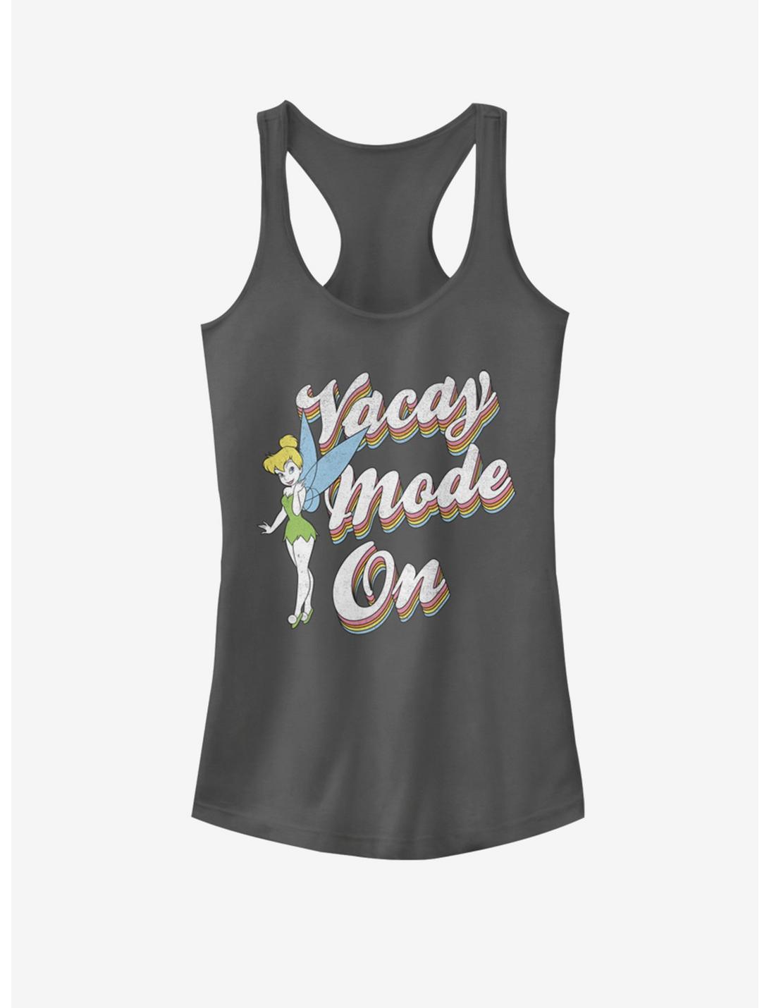 Disney Tinker Bell Vacay Mode On Girls Tank, CHARCOAL, hi-res
