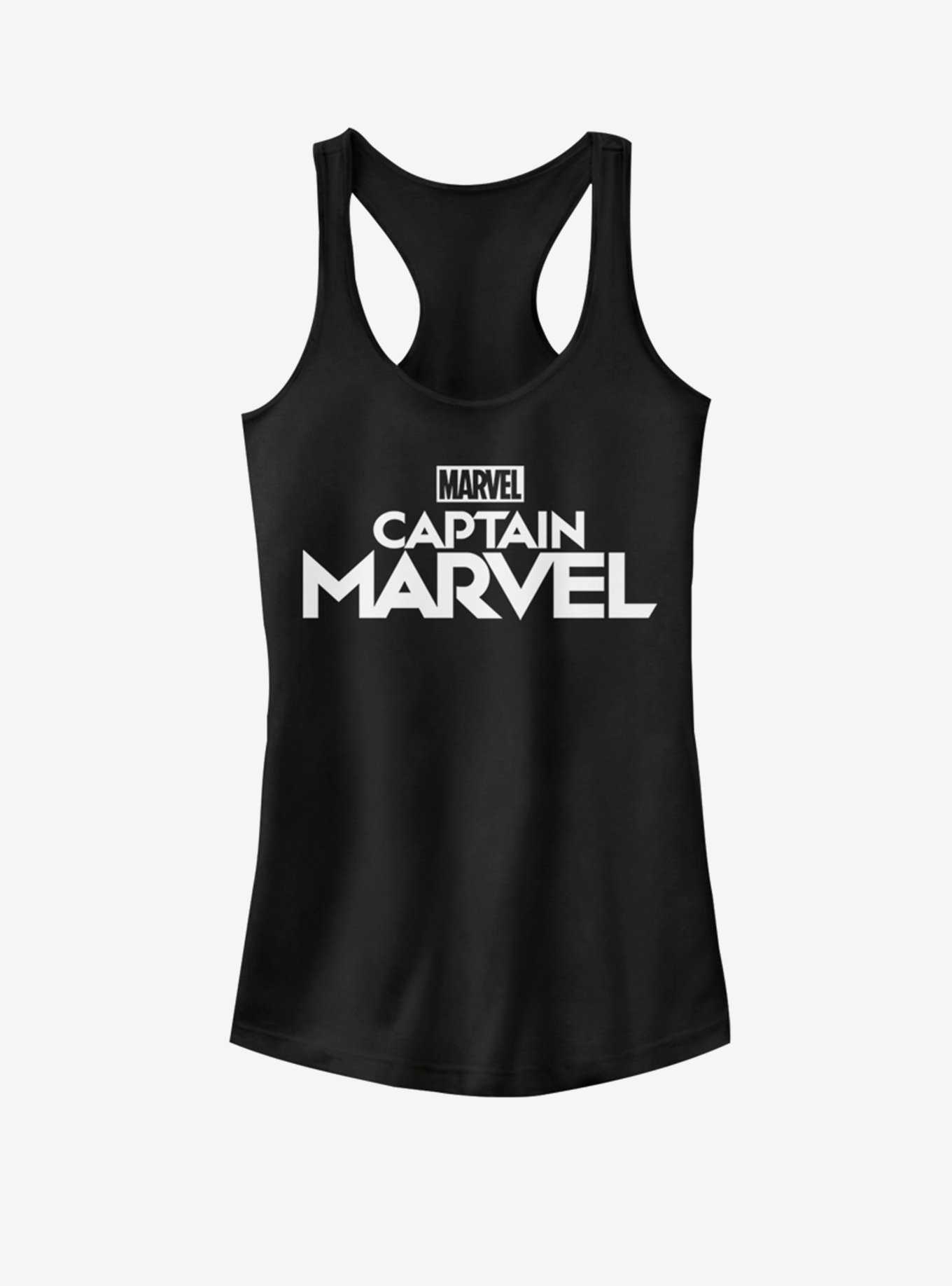 Marvel Captain Marvel Plain Captain Marvel Logo Girls Tank, , hi-res