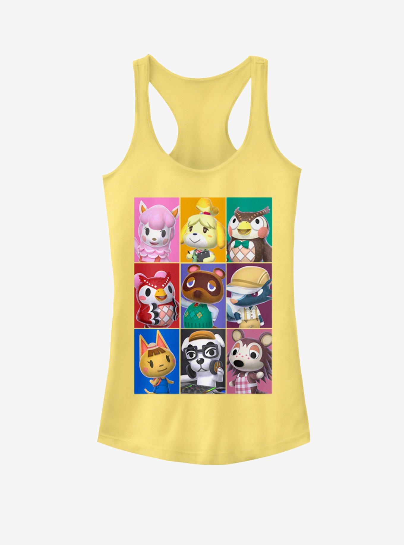 Nintendo Animal Crossing Character Blocks Girls Tank