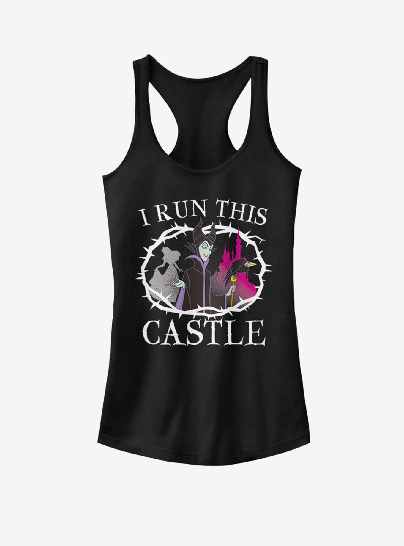 Disney Sleeping Beauty I Run This Castle Girls Tank, BLACK, hi-res