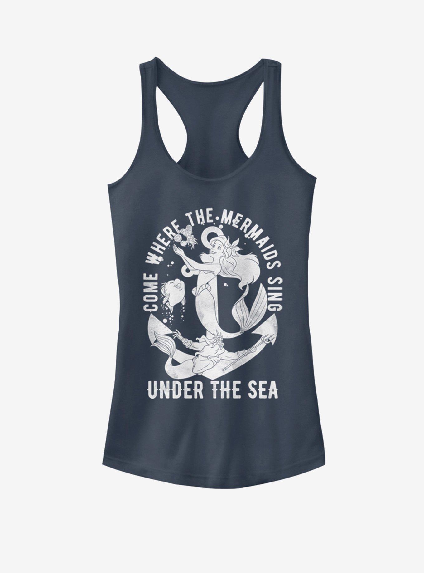 Disney The Little Mermaid Hip Mermaid Girls Tank, INDIGO, hi-res