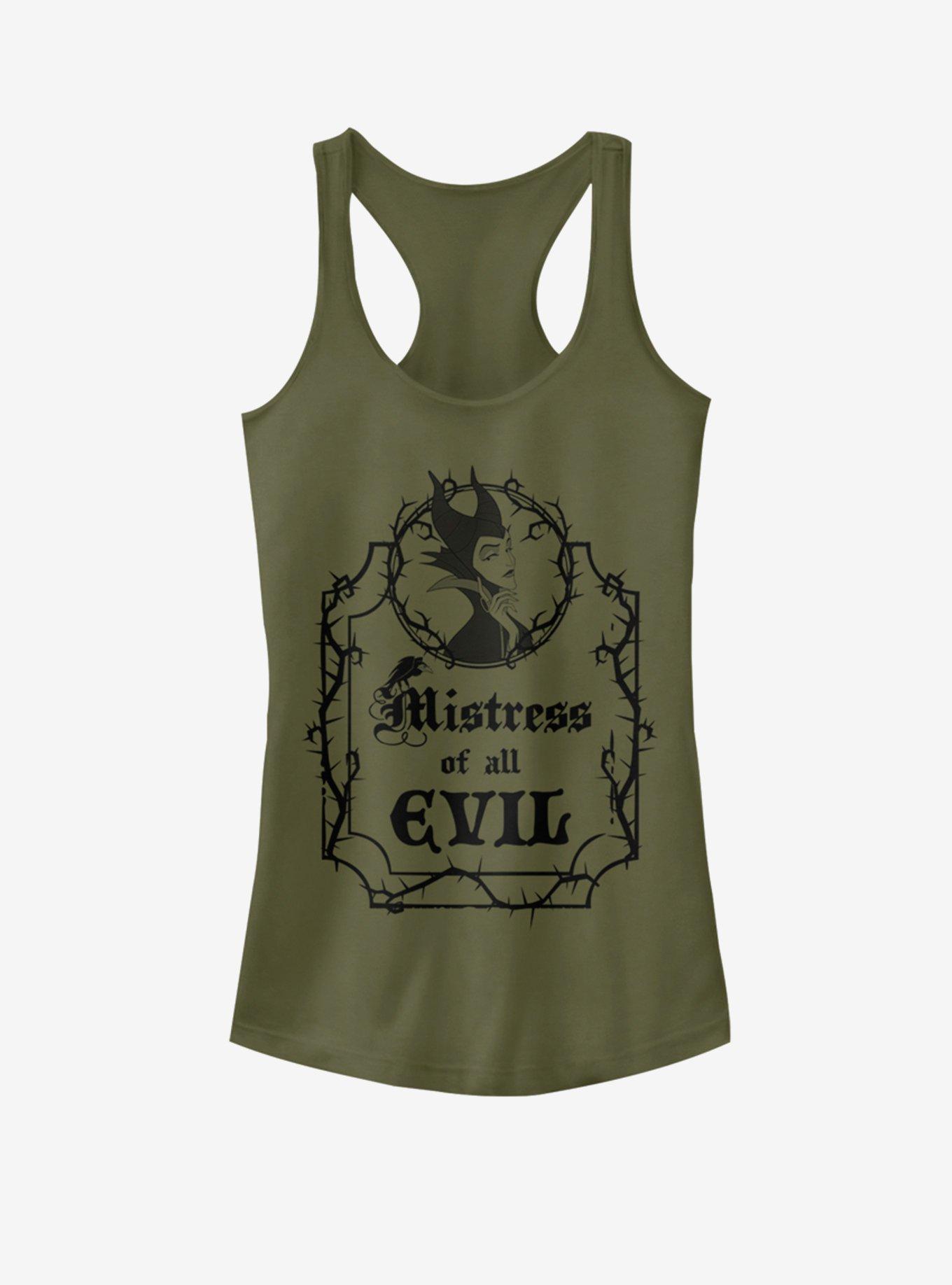 Disney Villains Mistress Of All Evil Girls Tank, MIL GRN, hi-res