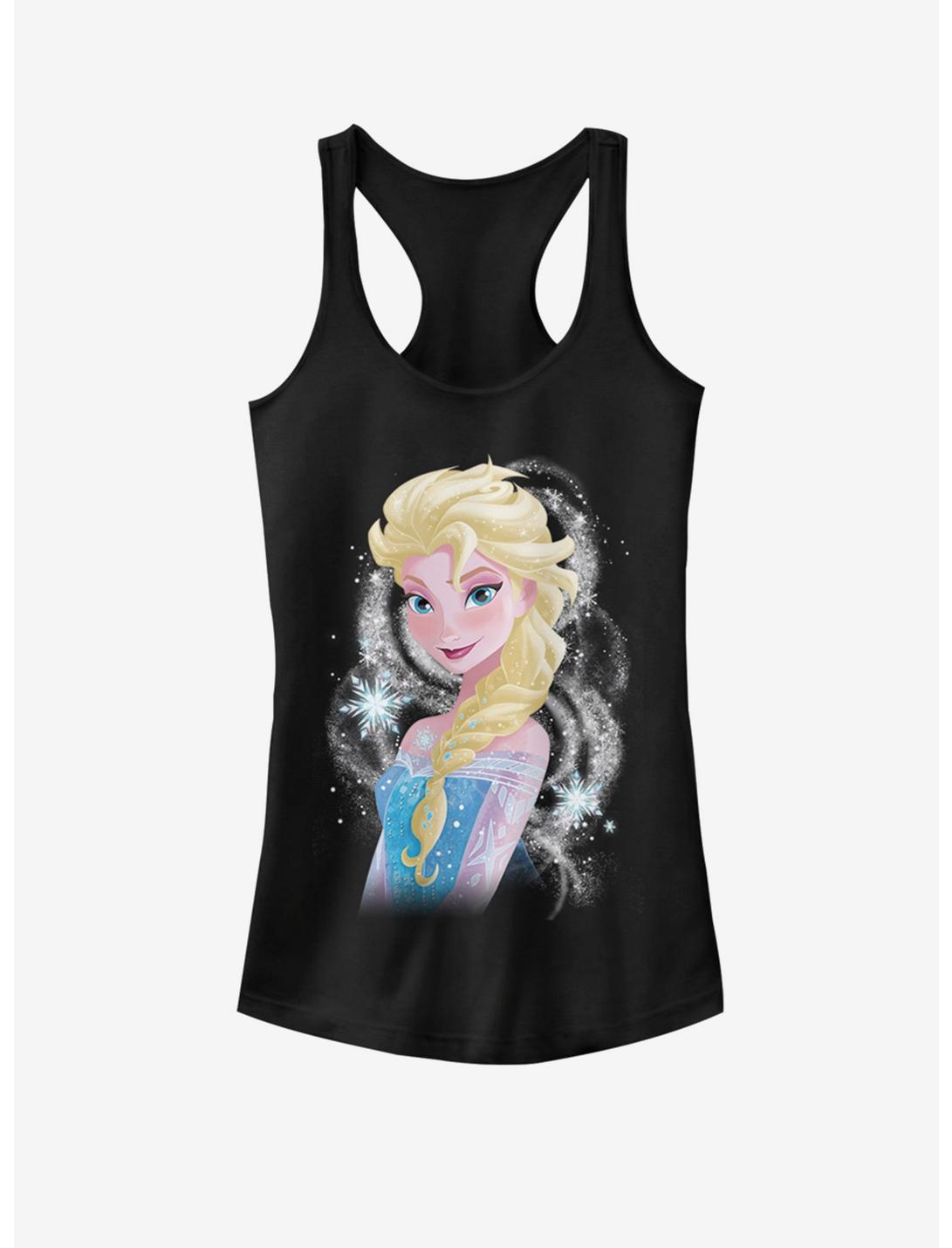 Disney Frozen Elsa Swirl Girls Tank, BLACK, hi-res