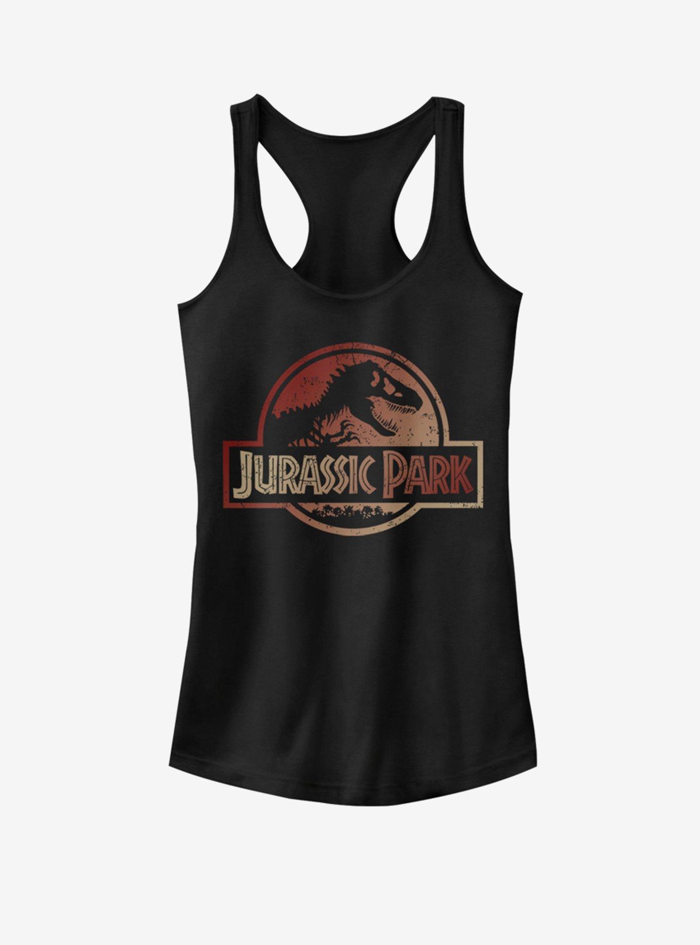 Universal Jurassic Park Colored Logo - RED Girls Tank