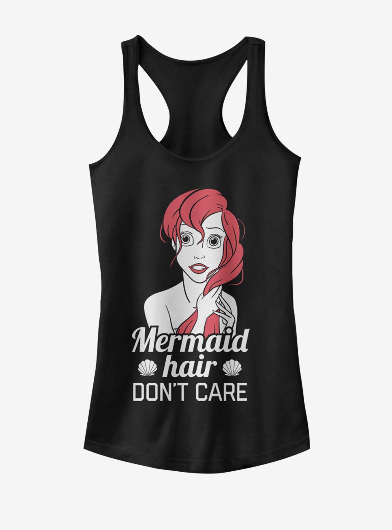 Disney The Little Mermaid Mermaid Hair Girls Tank, BLACK, hi-res