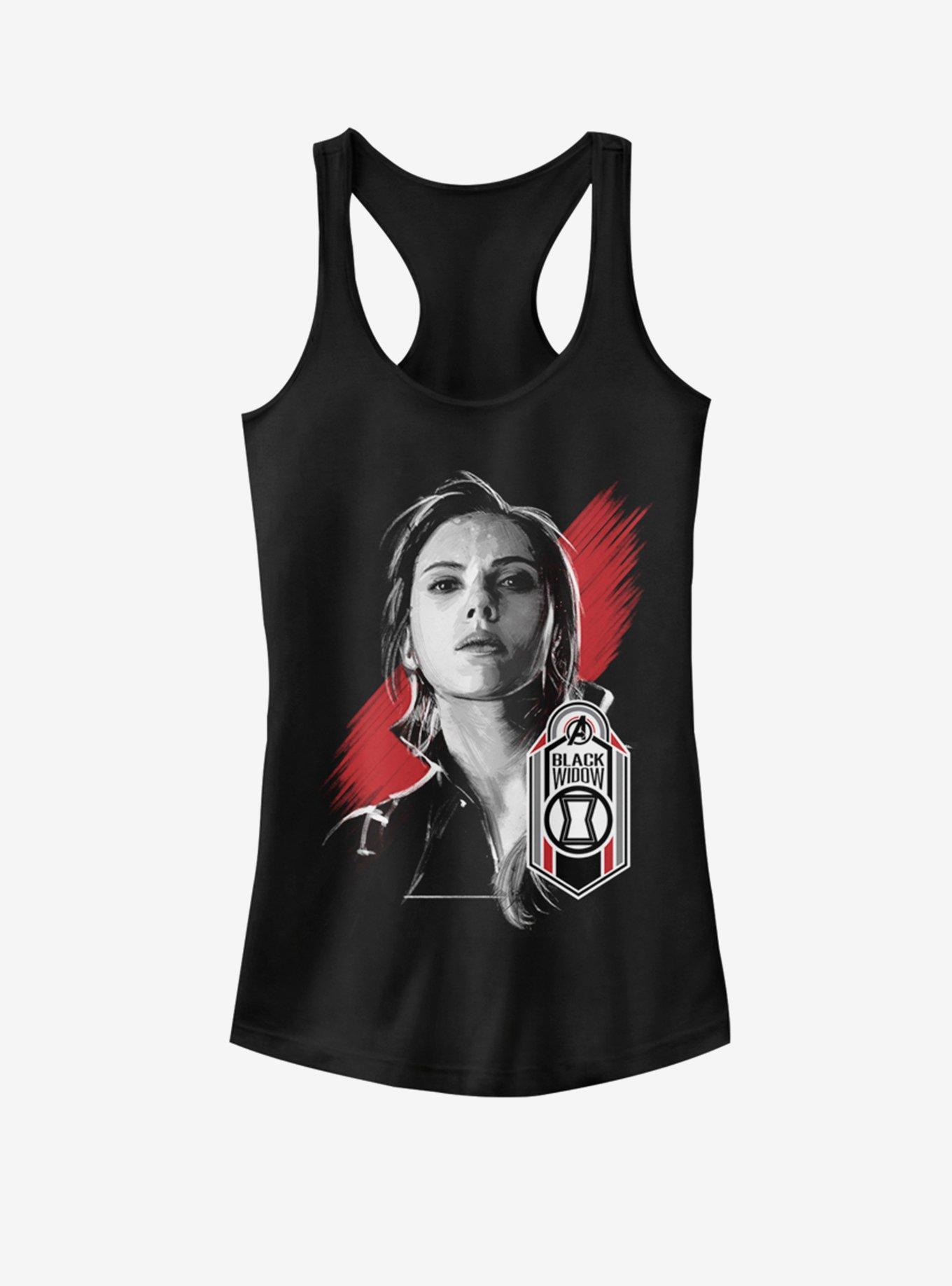 Marvel Black Widow Tag Girls Tank, BLACK, hi-res