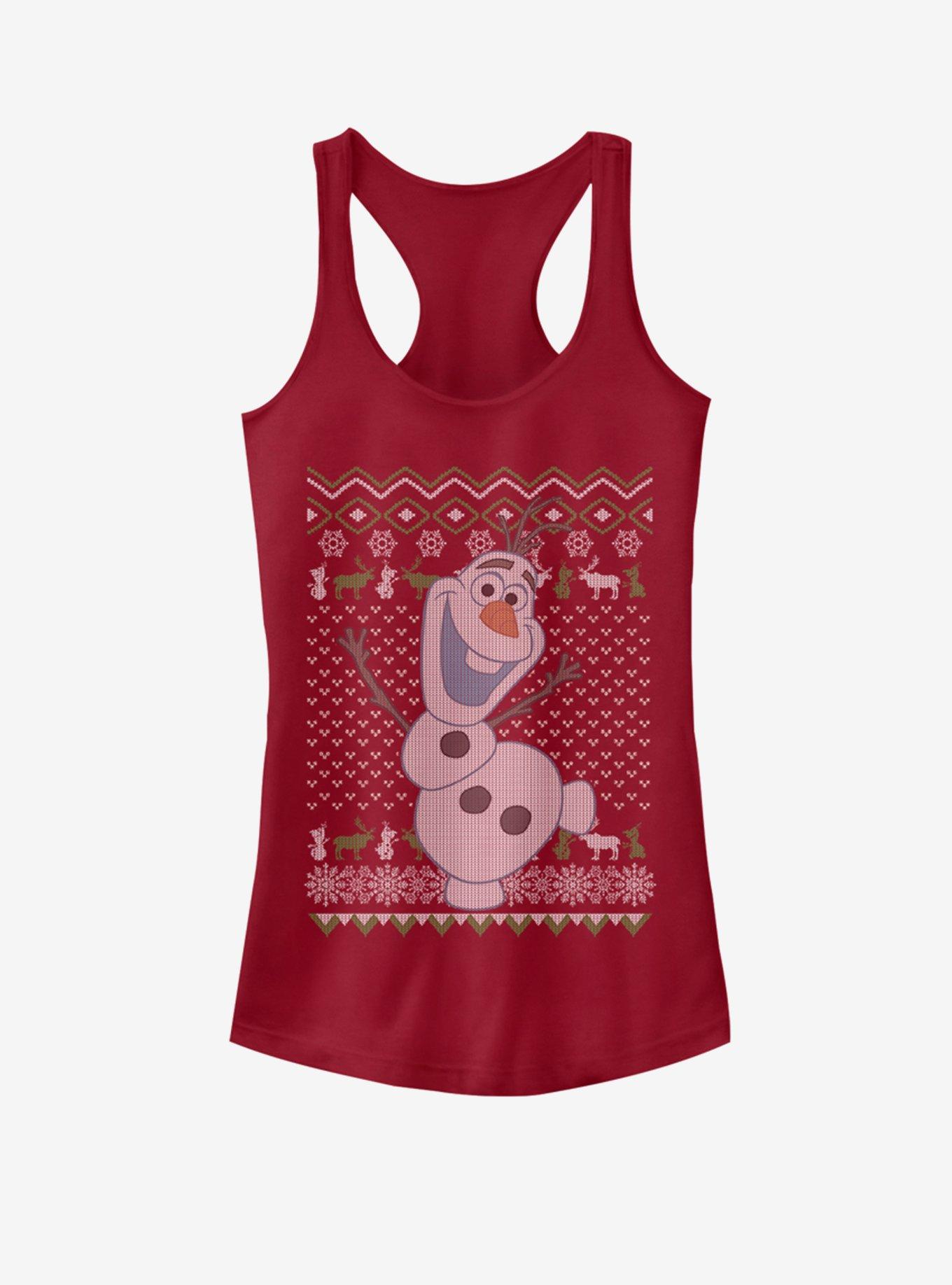 Disney Frozen Olaf Celebration Girls Tank, SCARLET, hi-res