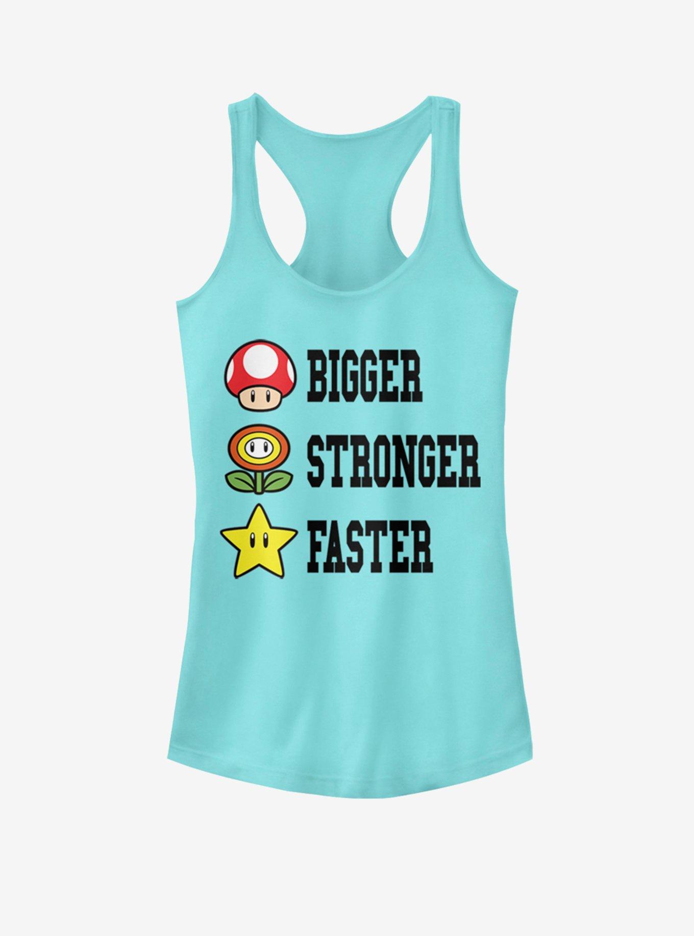 Nintendo Bigger Stronger Faster Girls Tank, RASPBERRY, hi-res