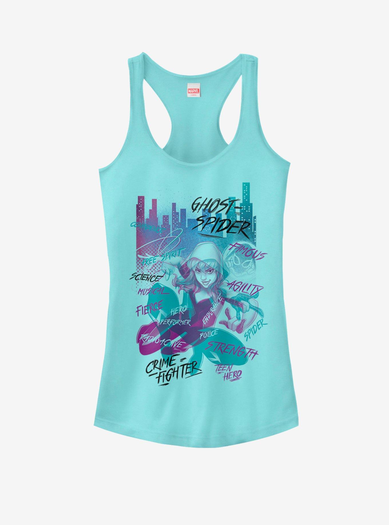 Marvel Spider-Man Into The Spider-Verse Gwen City Girls Tank, , hi-res