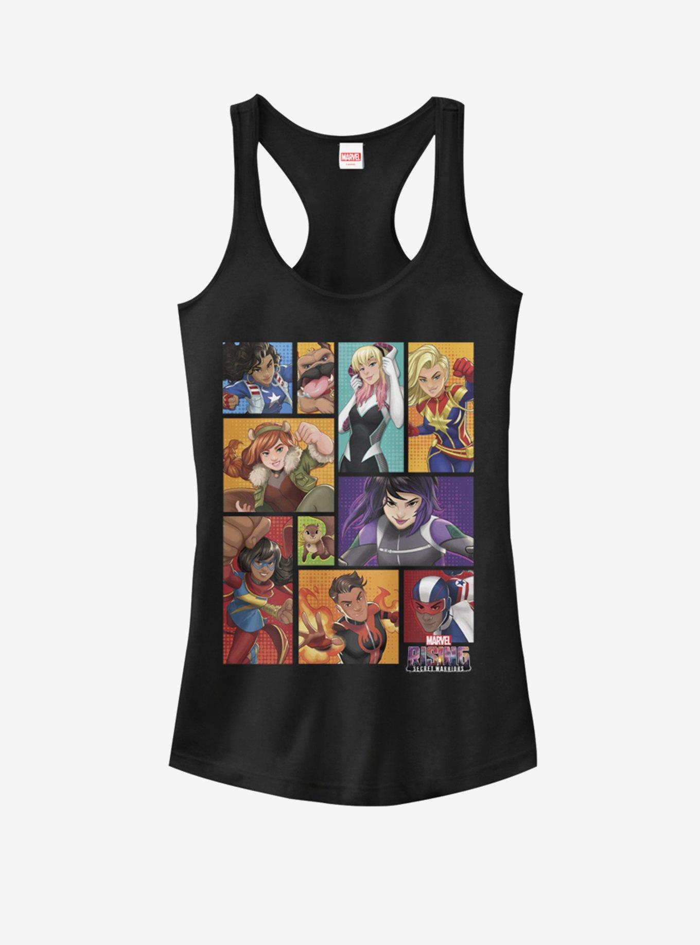 Marvel Group Blocks Girls Tank, BLACK, hi-res