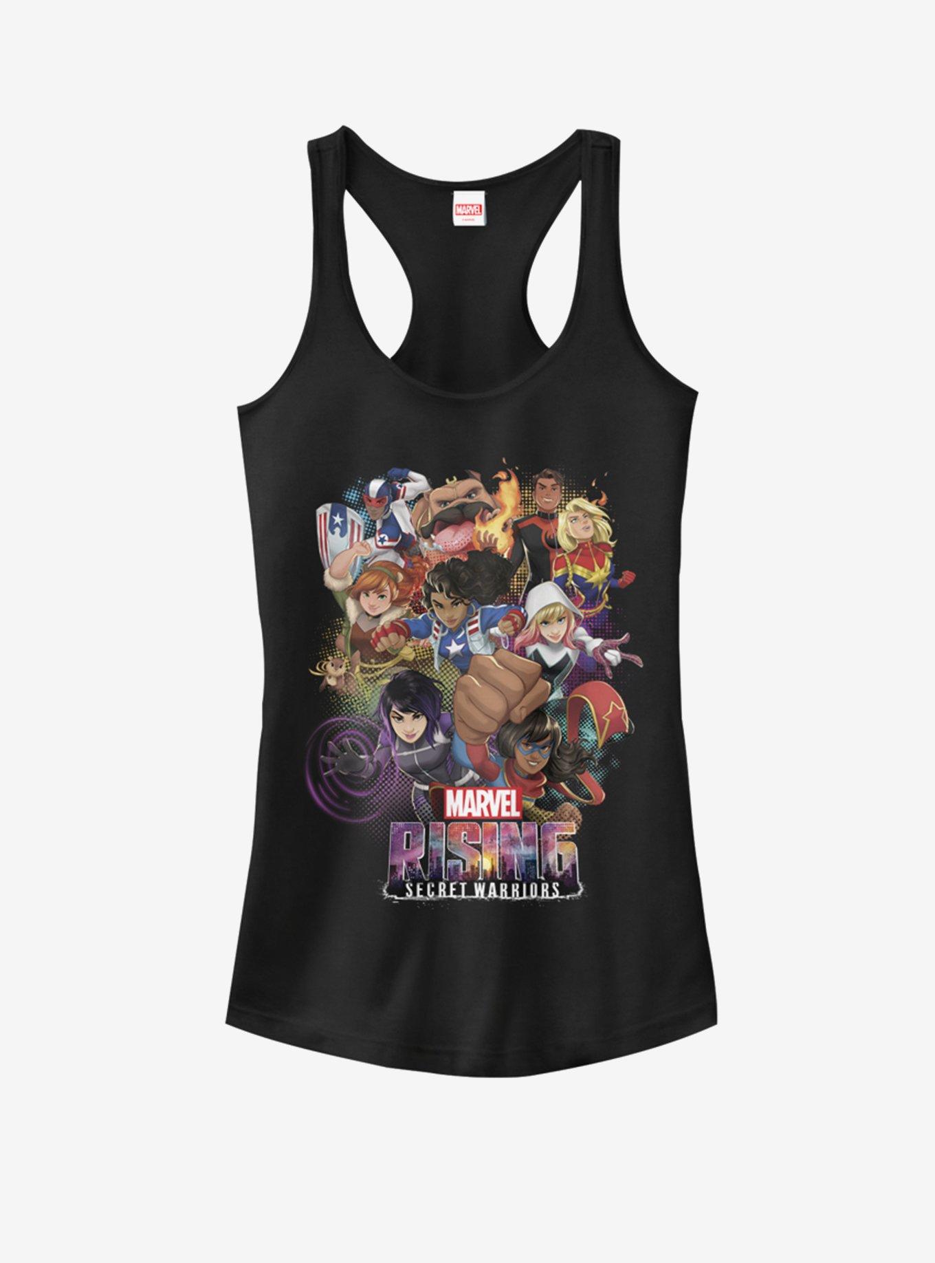 Marvel Secret Warrior Stack Up Girls Tank, BLACK, hi-res