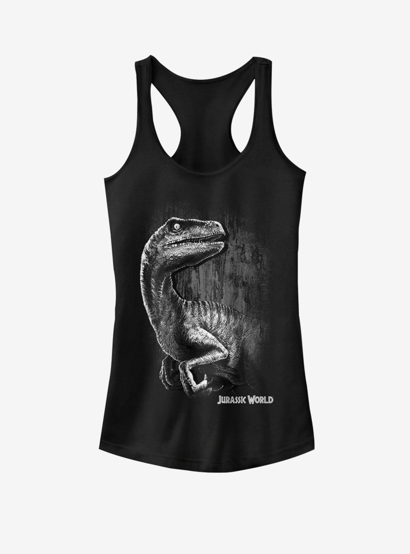 Universal Jurassic Park Raptor Smile Girls Tank, BLACK, hi-res