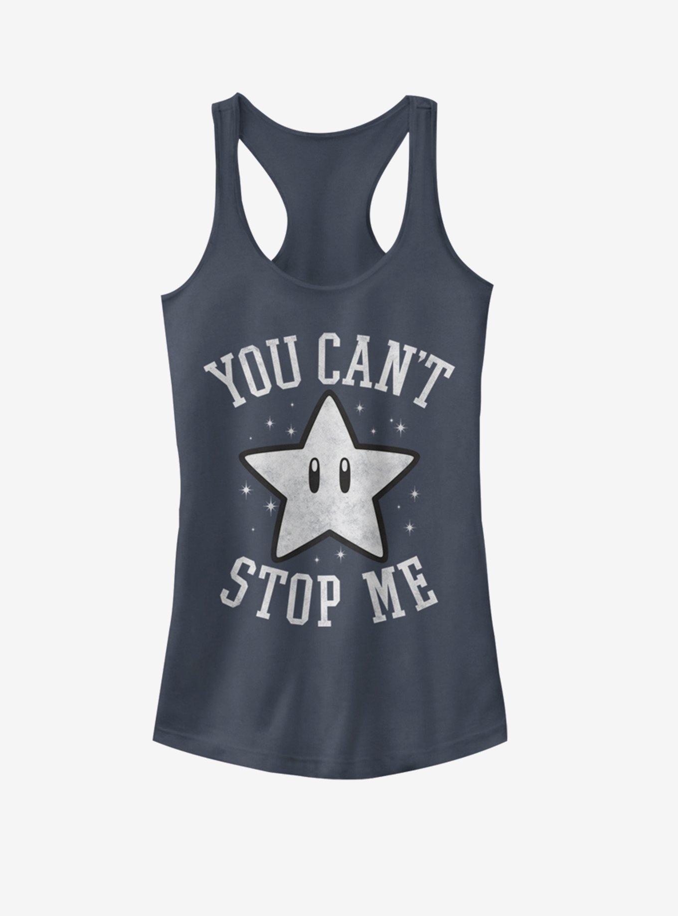 Nintendo You Can't Stop Me Invincible Star Girls Tank, INDIGO, hi-res