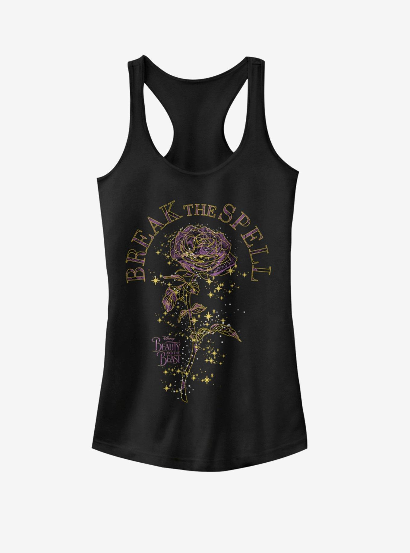 Disney Beauty and the Beast Rose Spells Girls Tank, BLACK, hi-res