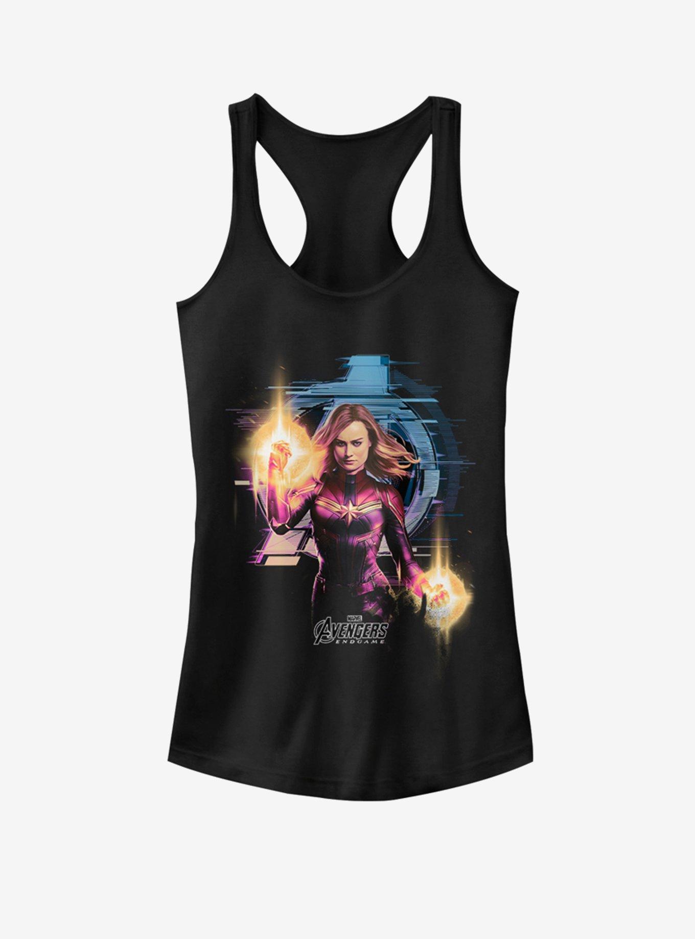 Marvel Captain Marvel Avenger Marvel Girls Tank, BLACK, hi-res