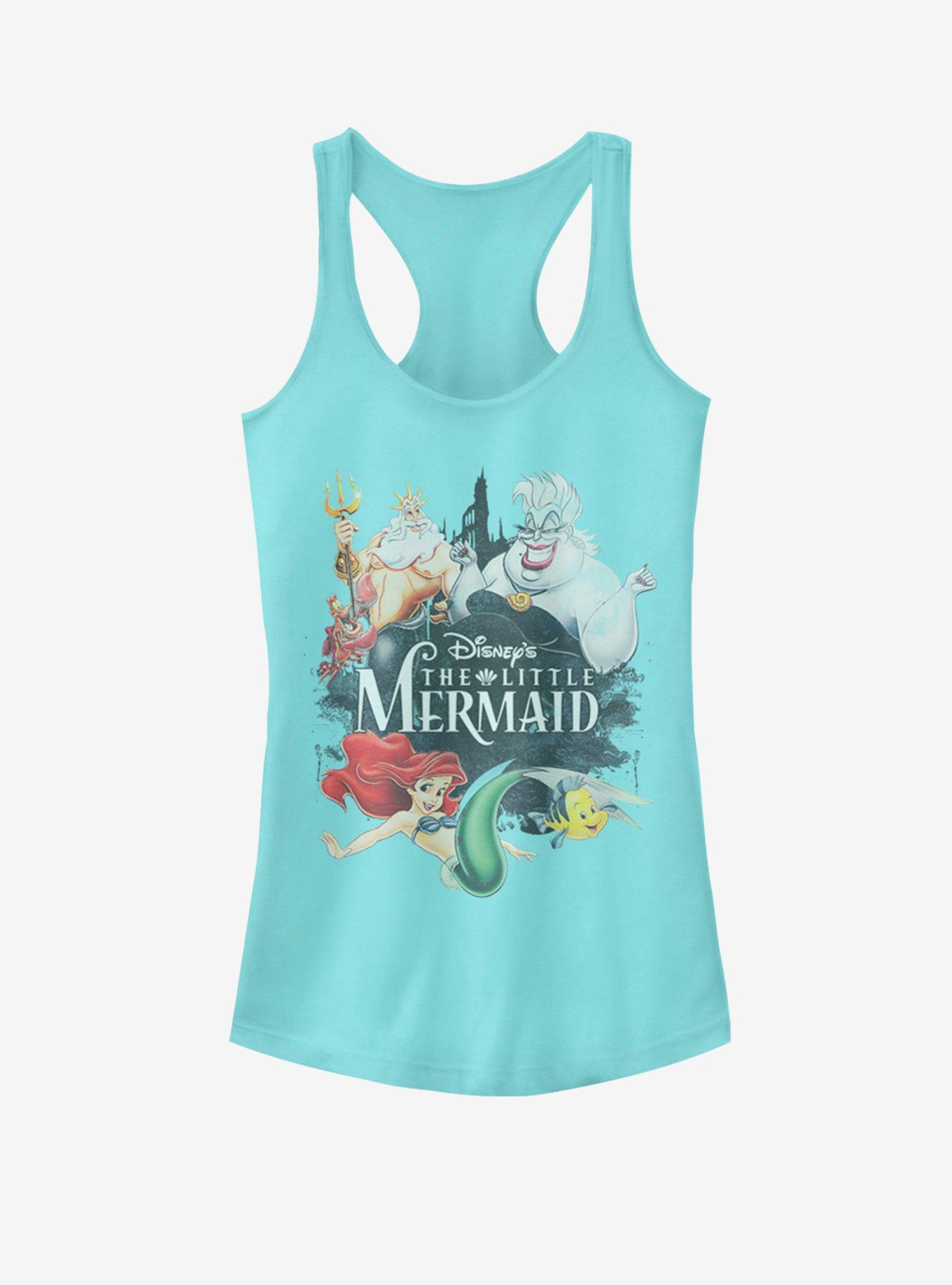 Disney The Little Mermaid Watercolor Poster Girls Tank Top, , hi-res