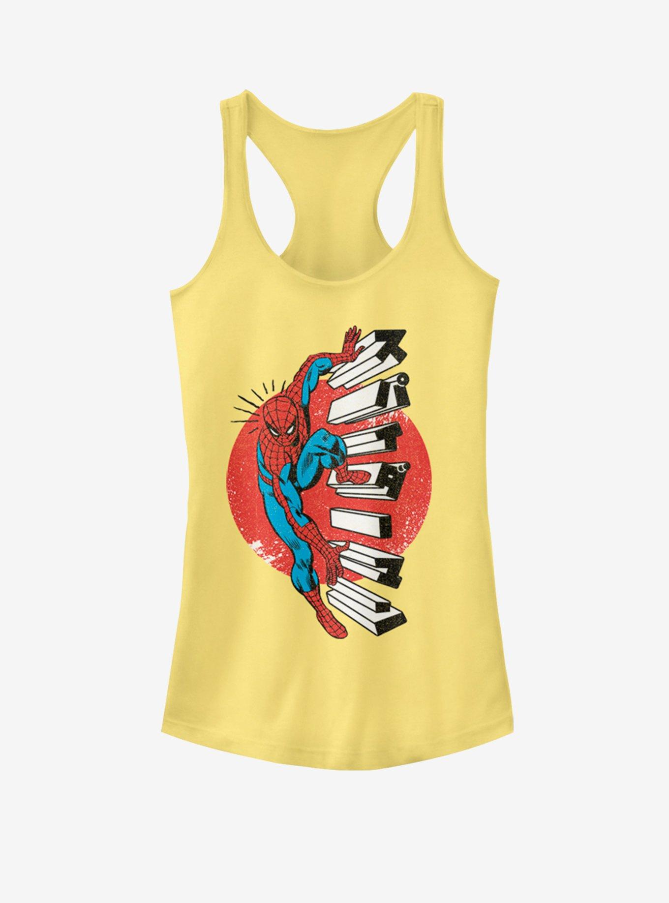 Marvel Spider-Man Spidey Senses Girls Tank, BANANA, hi-res