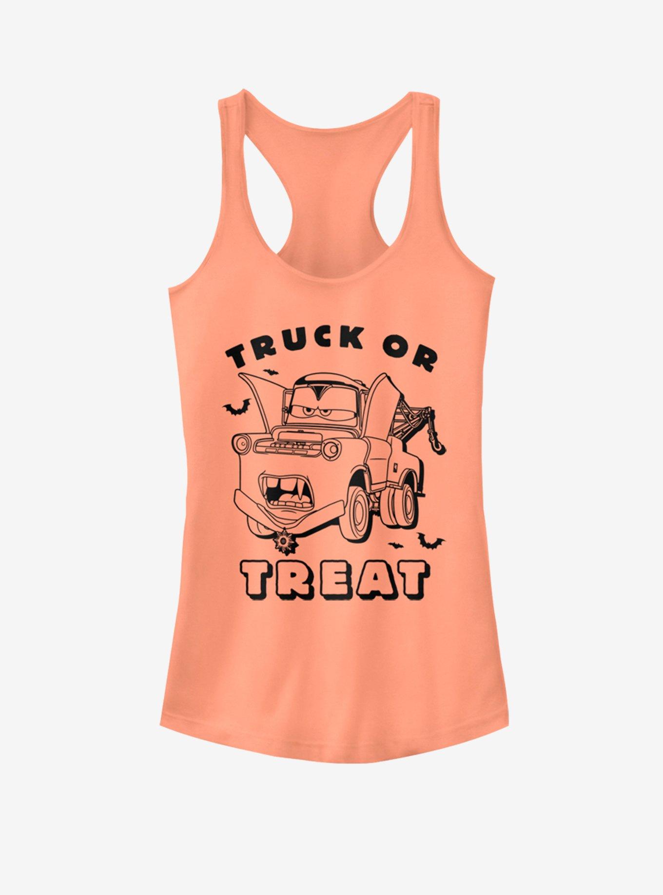 Disney Pixar Cars Truck Or Treat Girls Tank, LT ORANGE, hi-res