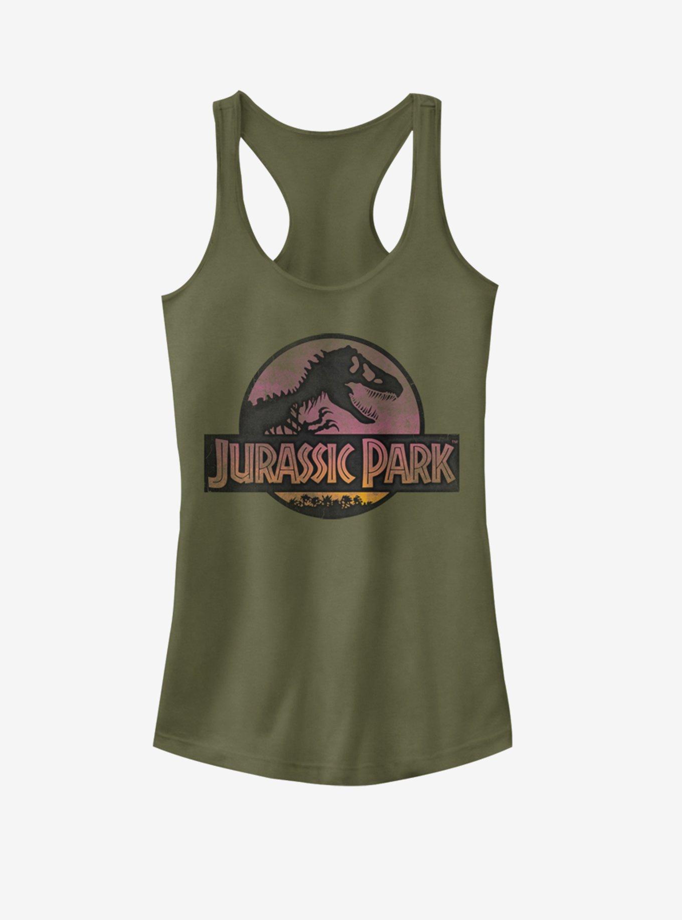 Universal Jurassic Park Safari Logo Girls Tank