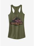 Universal Jurassic Park Safari Logo Girls Tank, MIL GRN, hi-res