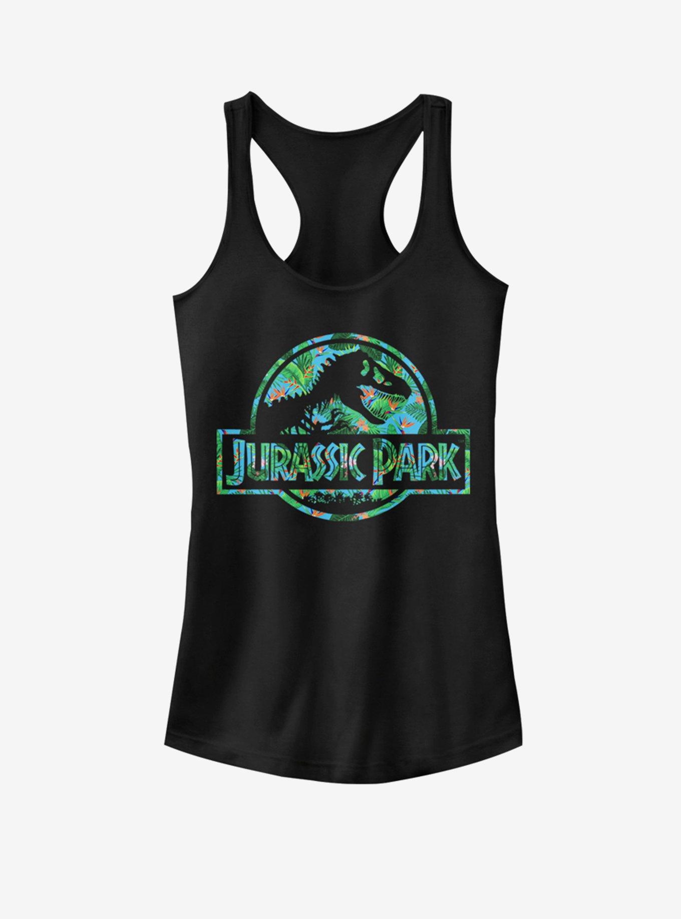 Universal Jurassic Park Floral Logo Girls Tank, , hi-res