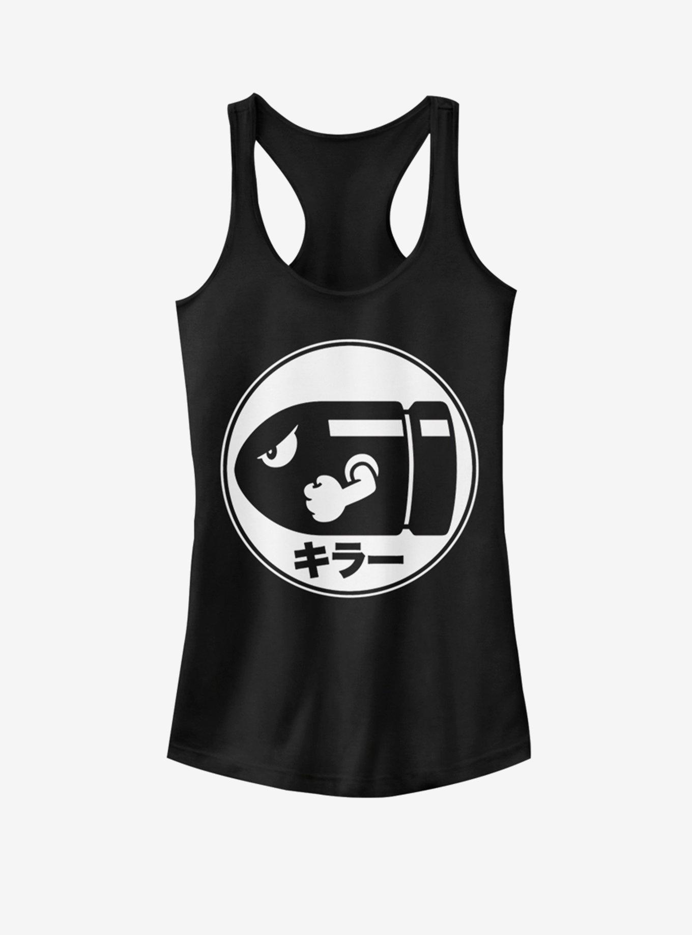 Nintendo Bullet Japanese Text Girls Tank