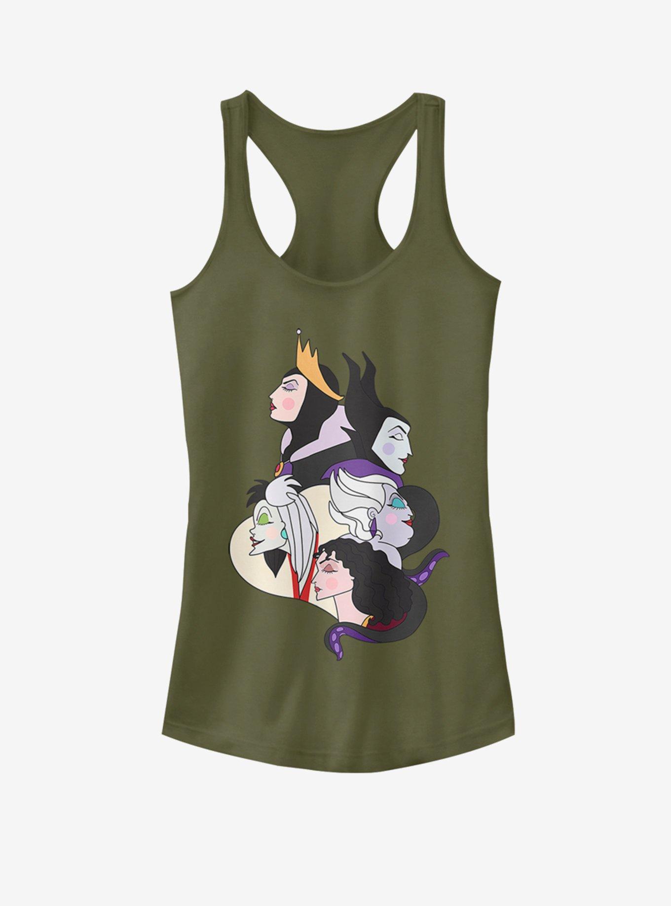 Disney Villains Wicked Profile Girls Tank, MIL GRN, hi-res