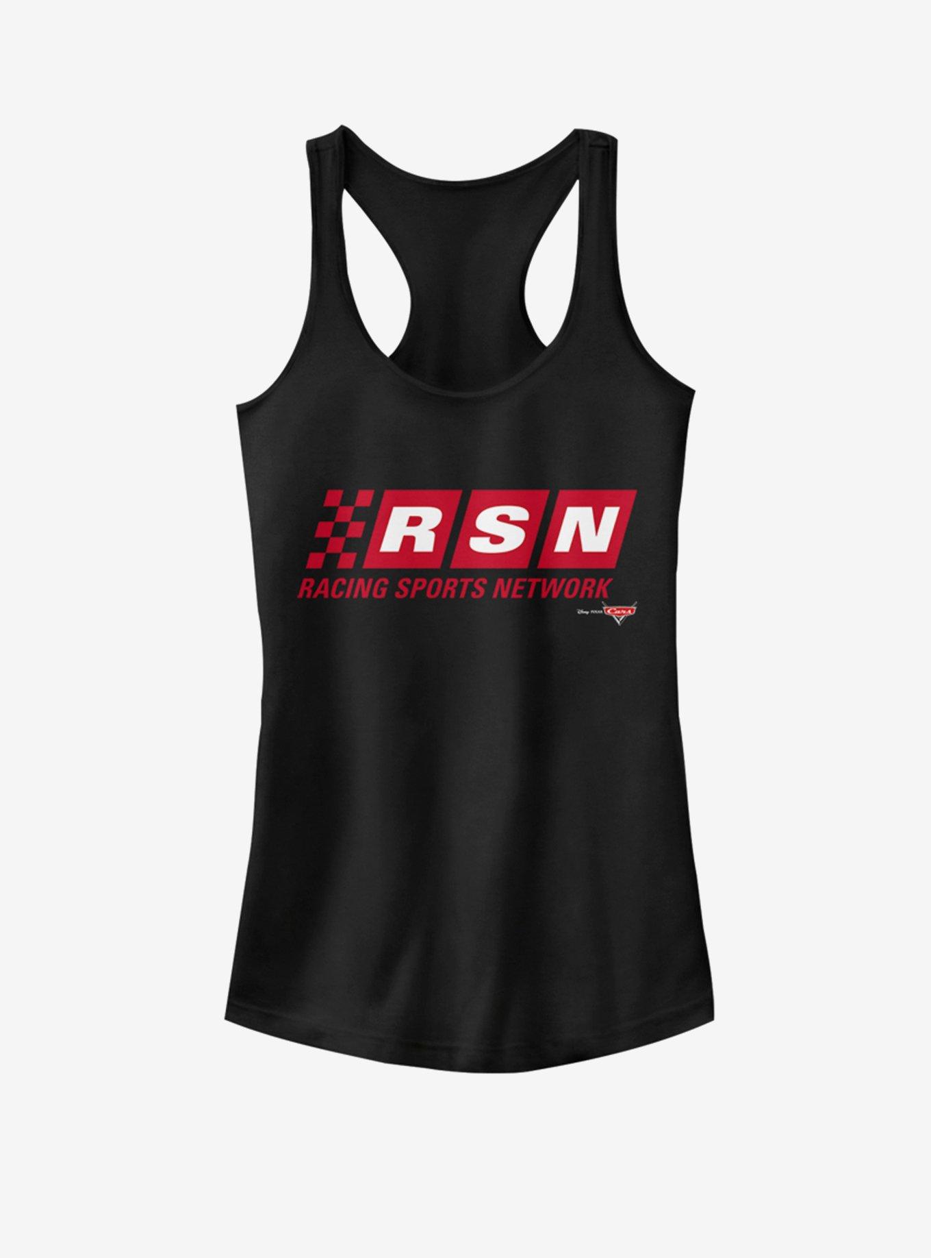 Disney Pixar Cars Racing Sports Network Girls Tank, BLACK, hi-res