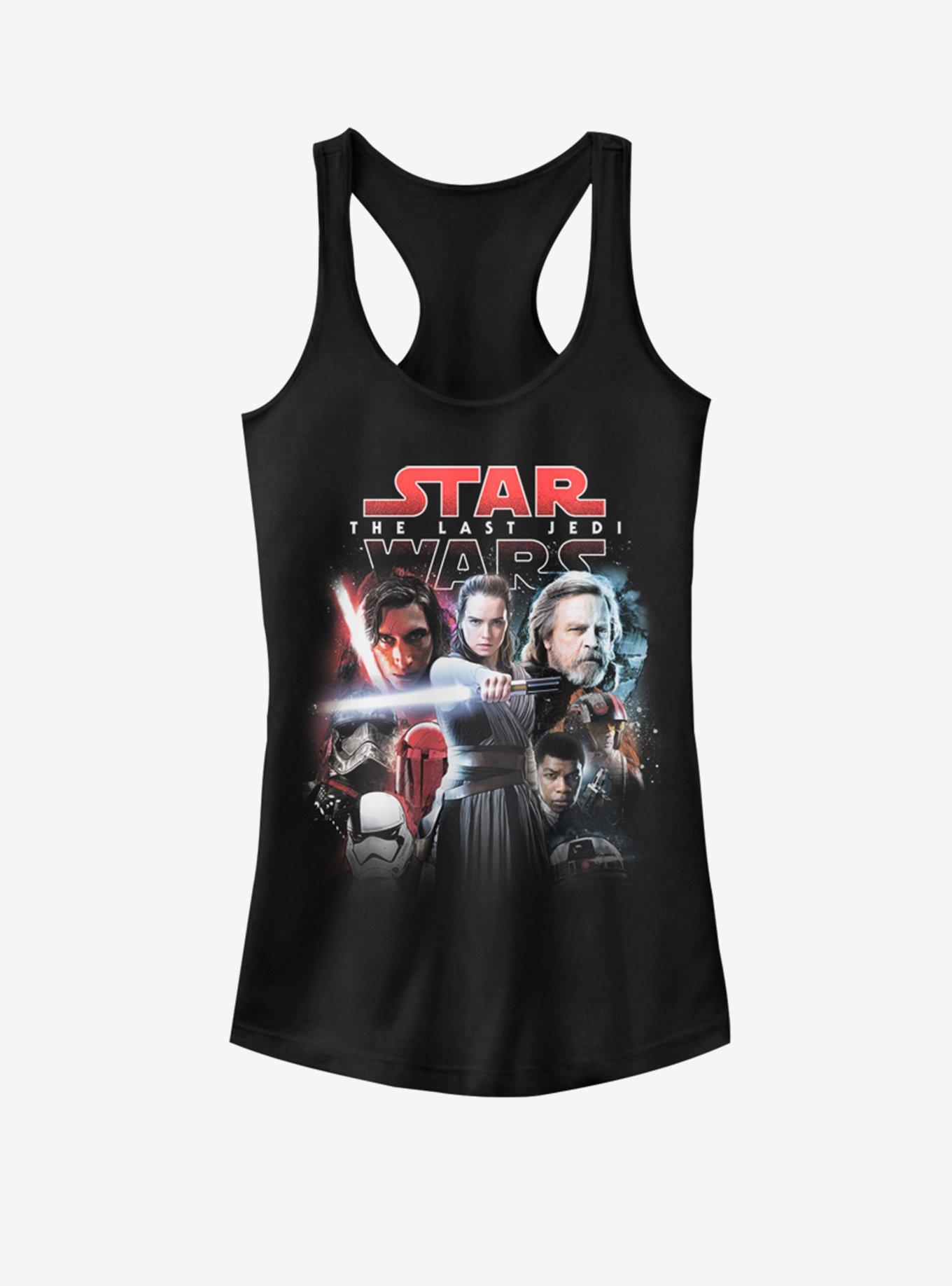 Star Wars Movie Style Girls Tank, BLACK, hi-res