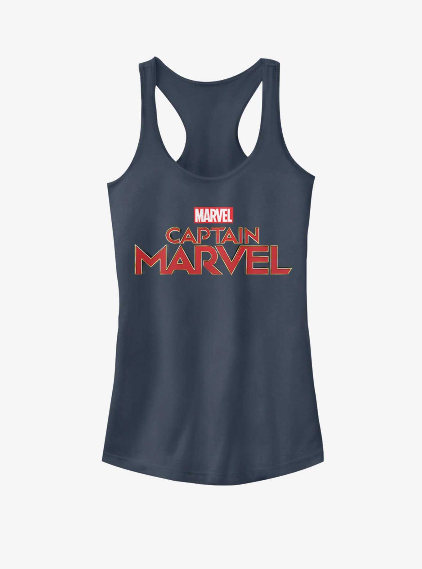 Marvel Captain Marvel Logo Girls Tank, , hi-res