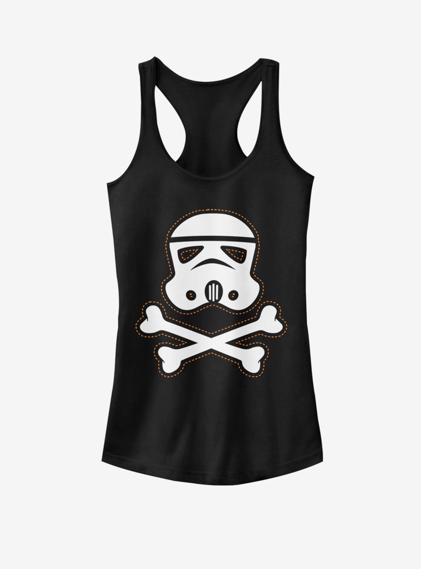 Star Wars Trooper Skull Patch Girls Tank, BLACK, hi-res