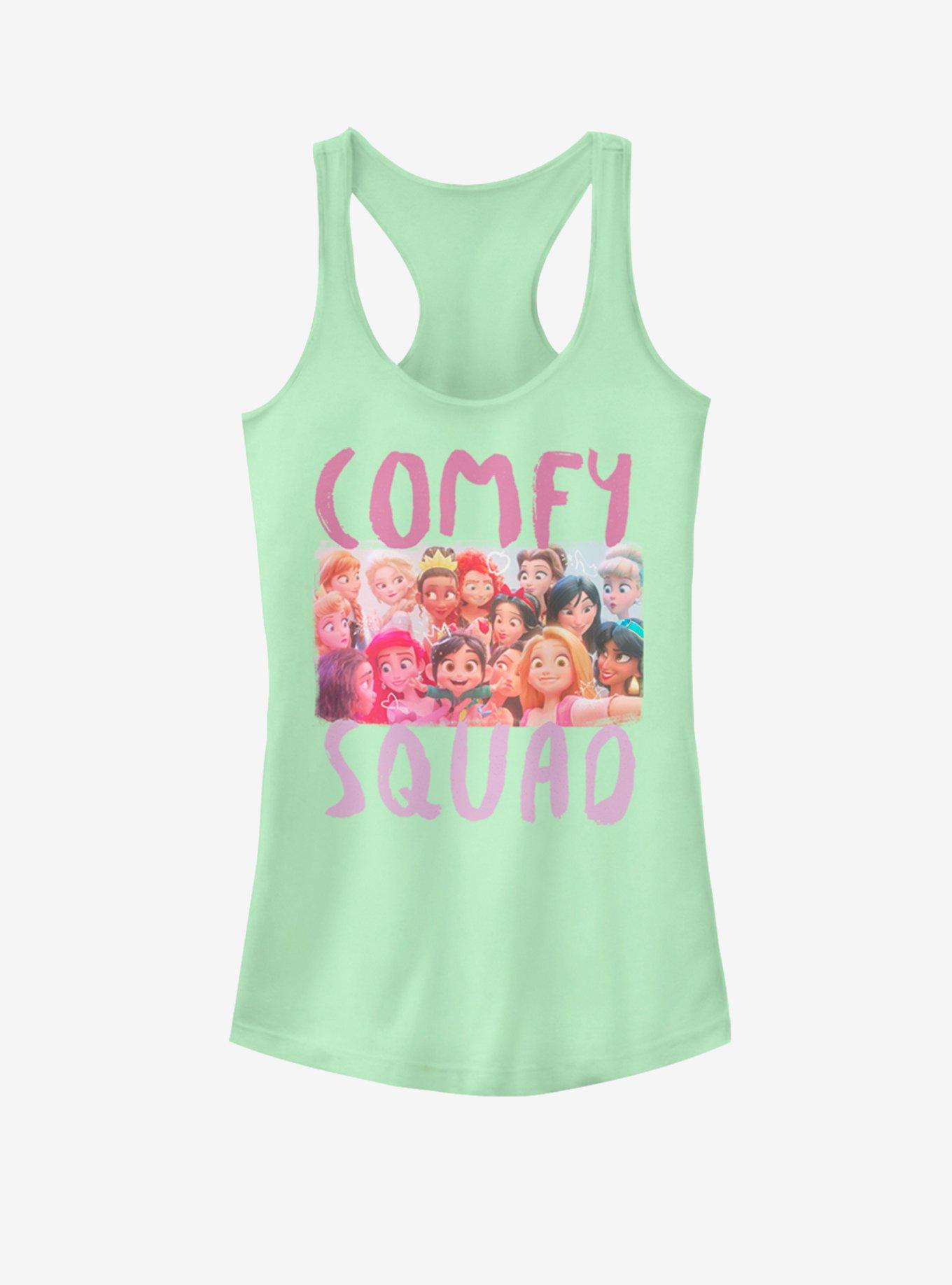Disney Wreck-It Ralph Comfy Squad Selfie Girls Tank, MINT, hi-res