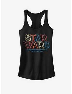 Star Wars Type The Force Is Strong Girls Tank, , hi-res