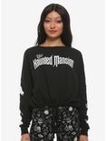 Her Universe Disney The Haunted Mansion Hitchhiking Ghosts Glow-In-The-Dark Cinched Waist Sweatshirt, MULTI, hi-res