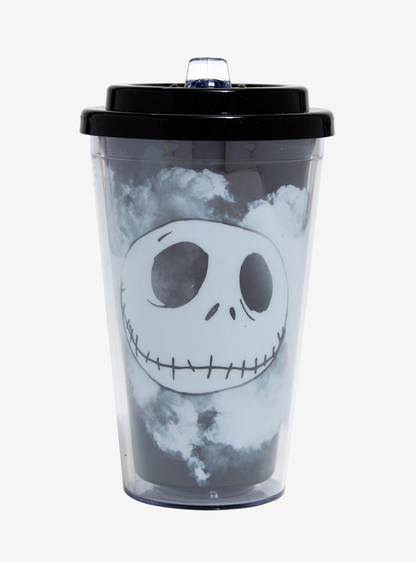 Tumbler Da Viaggio 20oz Nightmare Before Christmas - Jack Skellington, Doppia Parete, Coperchio Scorrevole - 4