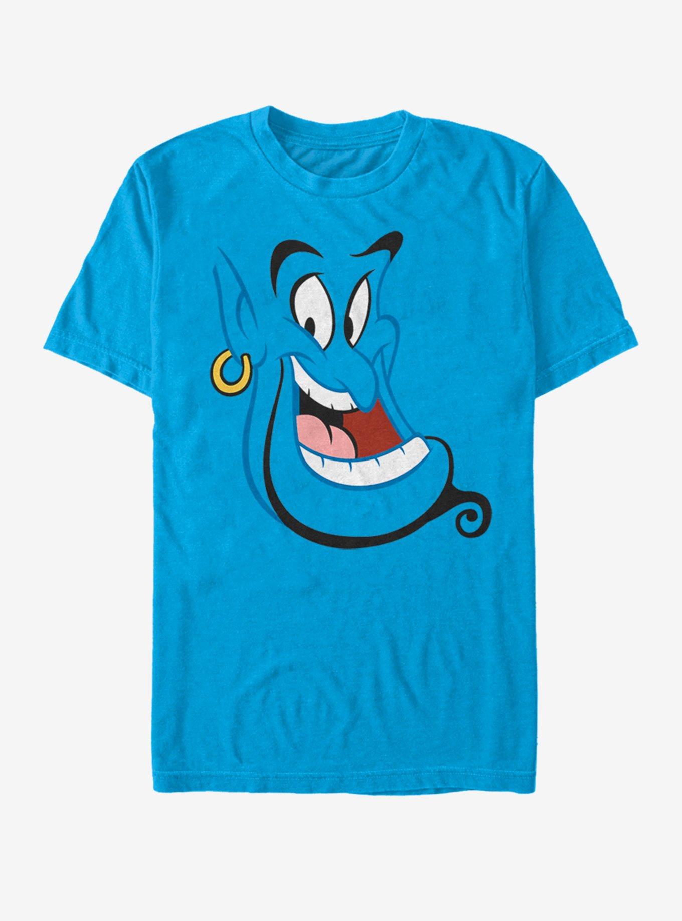 Disney Aladdin Genie Face T-Shirt - BLUE | BoxLunch