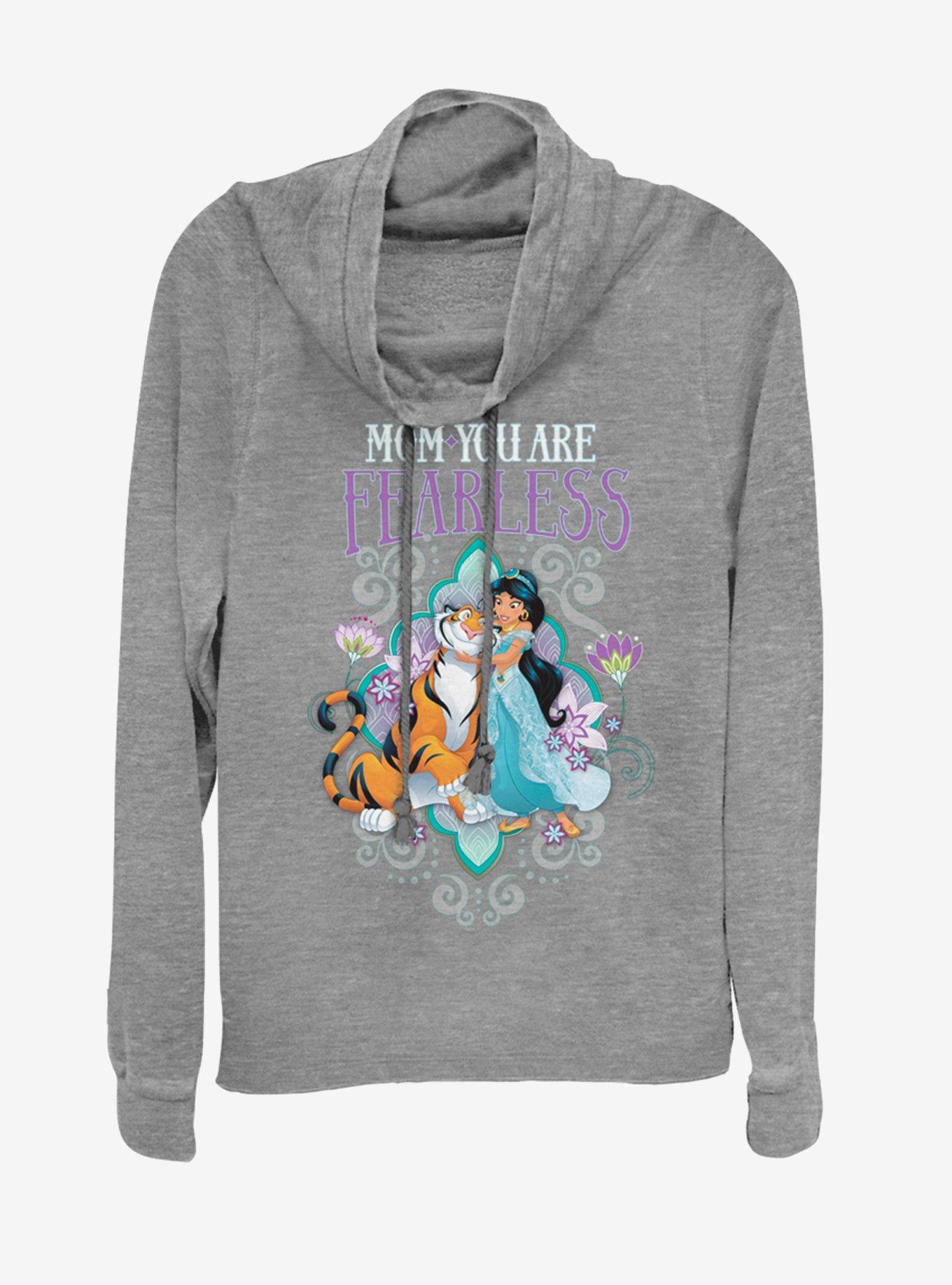 Disney Aladdin Fearless Jasmine Cowlneck Long-Sleeve Womens Top, , hi-res