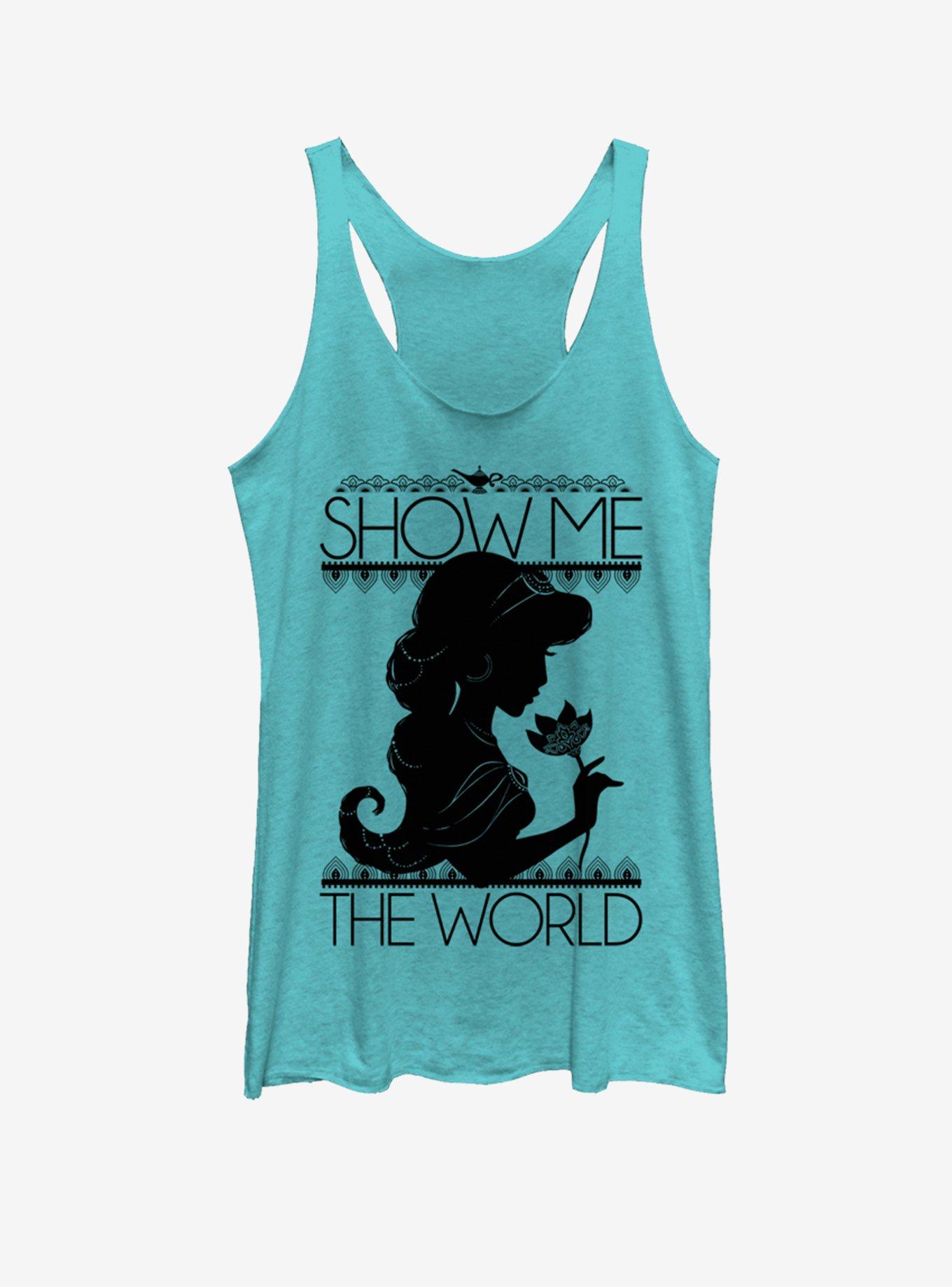 Disney Aladdin Jasmine Silo Womens Tank Top, TAHI BLUE, hi-res