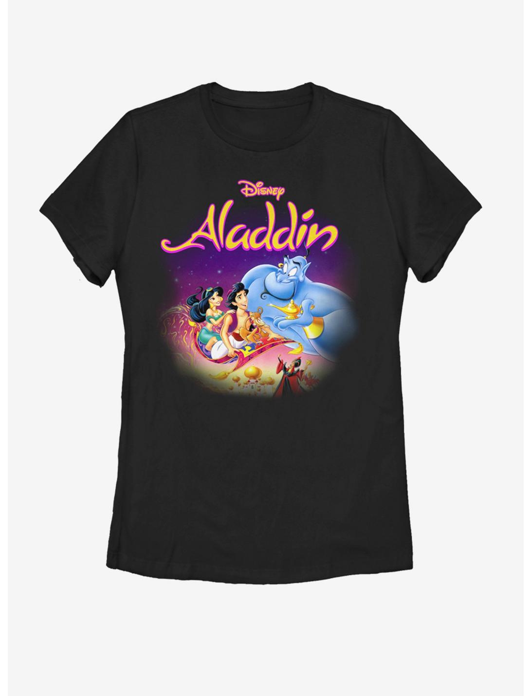 Disney Aladdin Aladdin VHS Womens T-Shirt, BLACK, hi-res