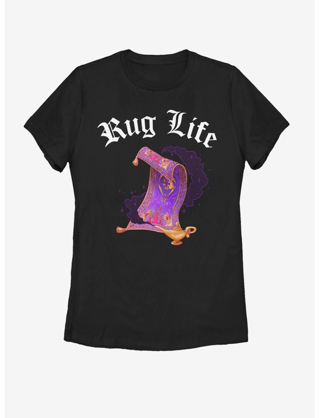 Disney Aladdin Livin The Rug Life Womens T-Shirt, BLACK, hi-res