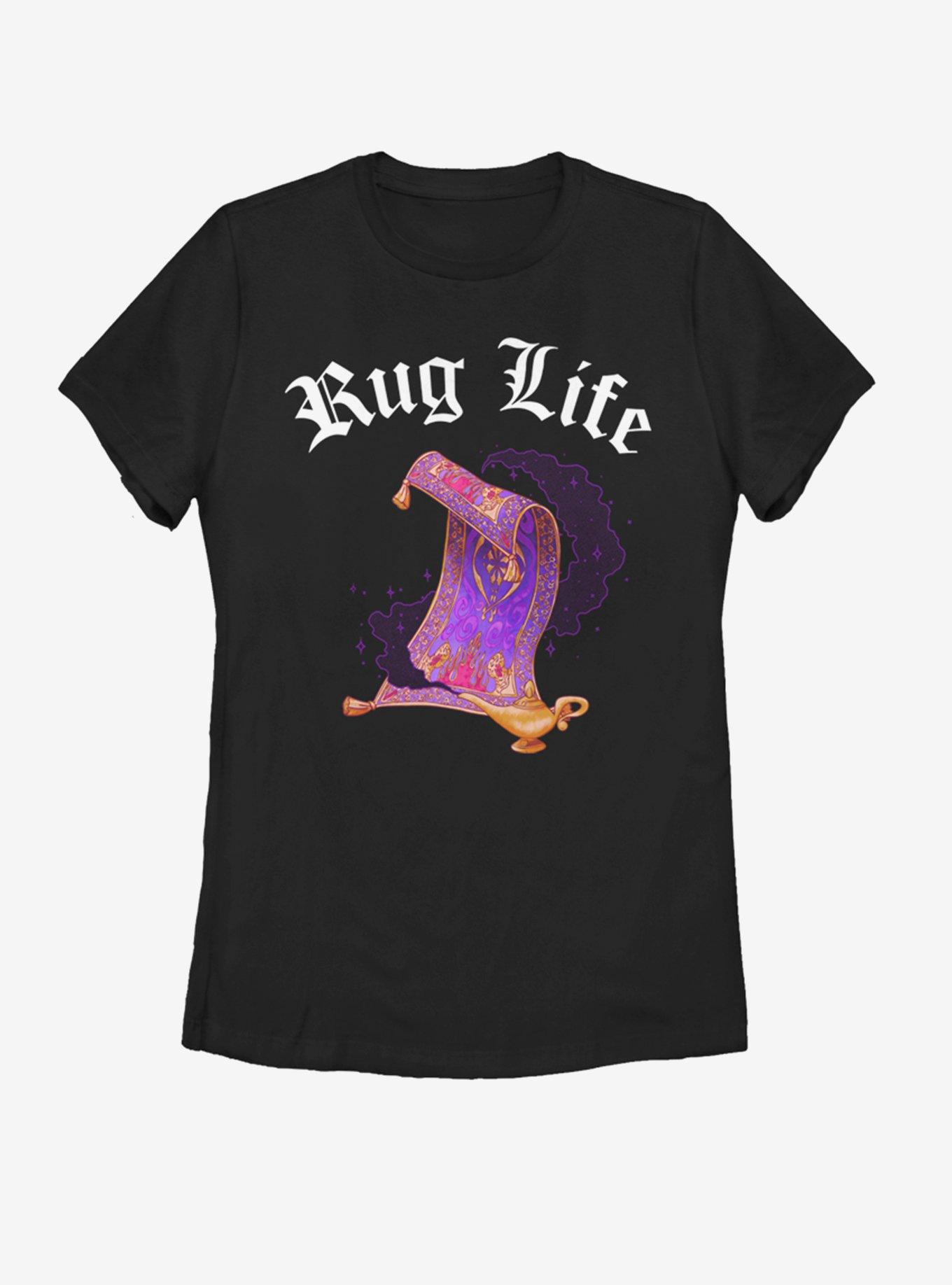 Disney Aladdin Livin The Rug Life Womens T-Shirt, BLACK, hi-res