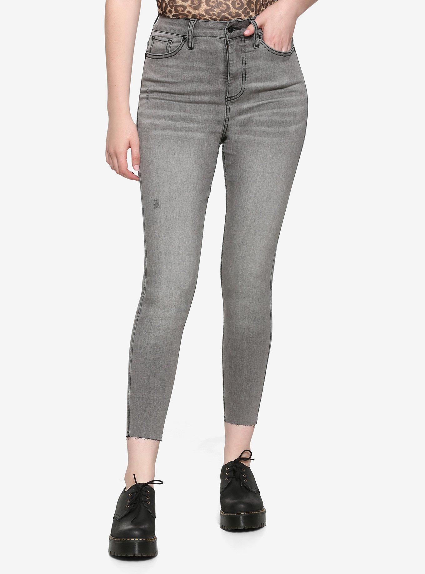 HT Denim Grey Wash Ultra Hi-Rise Jeggings, GREY, hi-res