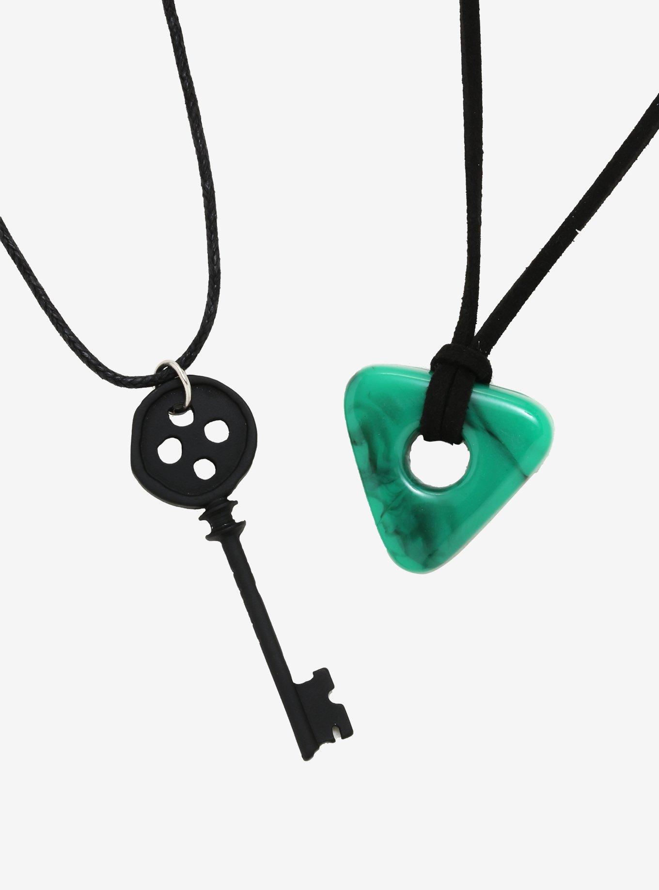 Coraline Key & Seeing Stone Necklace Set