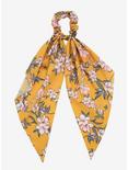 Floral Mustard Draped Bow Scrunchie - BoxLunch Exclusive, , hi-res