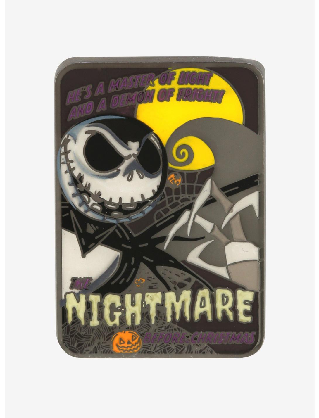 The Nightmare Before Christmas B Movie Poster Enamel Pin, , hi-res