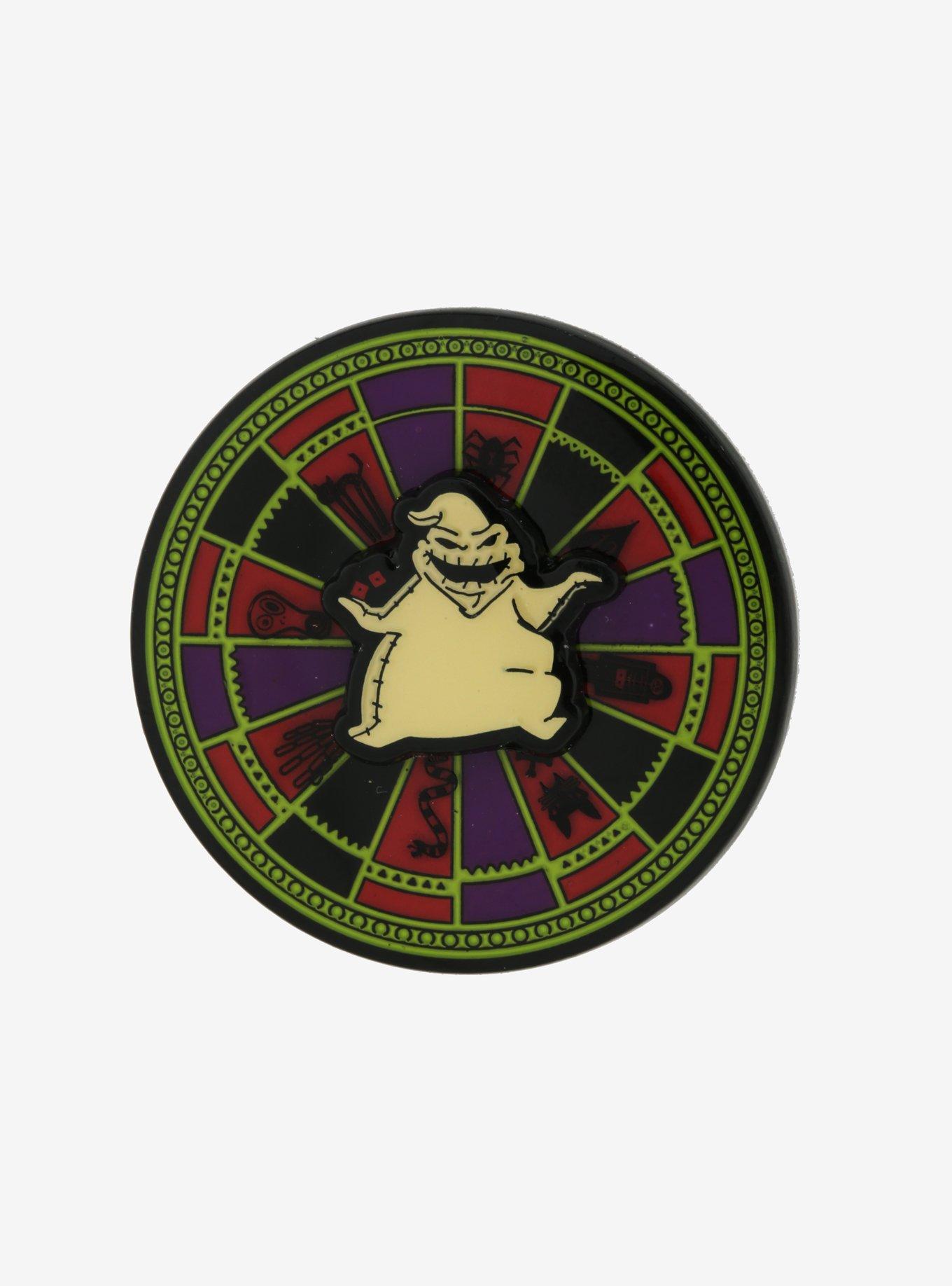 Loungefly The Nightmare Before Christmas Oogie Boogie Spinning Enamel Pin, , hi-res